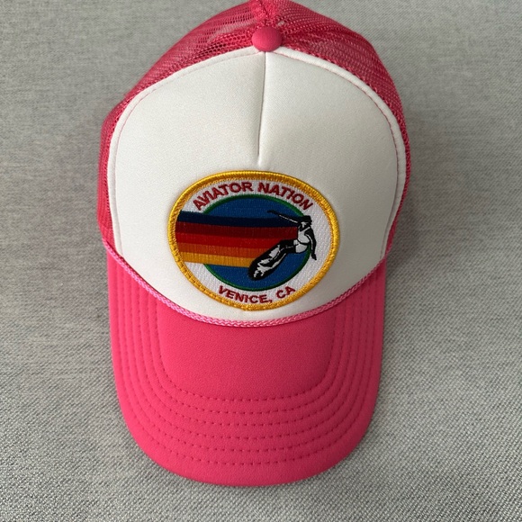 Aviator nation dark pink Venice hat worn once - Picture 2 of 3